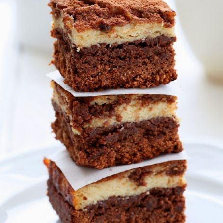Tiramisu Cheesecake Brownies. Glutenfree Vegan Nutfree Recipe